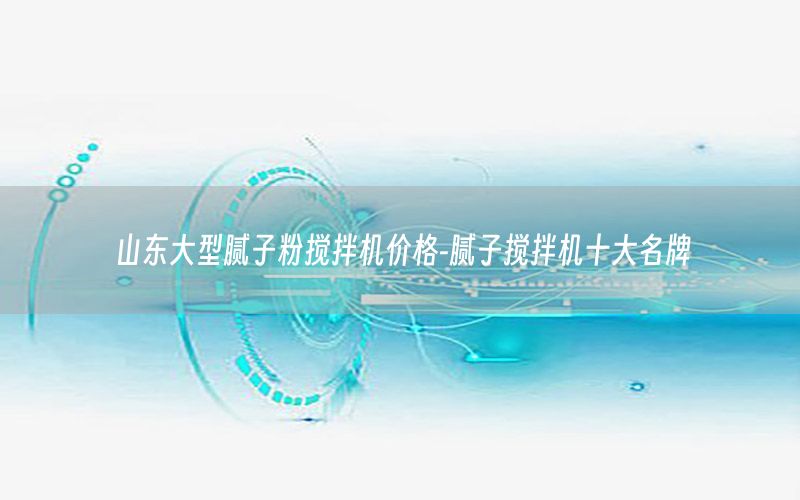 山東大型膩?zhàn)臃蹟嚢铏C(jī)價(jià)格-膩?zhàn)訑嚢铏C(jī)十大名牌
